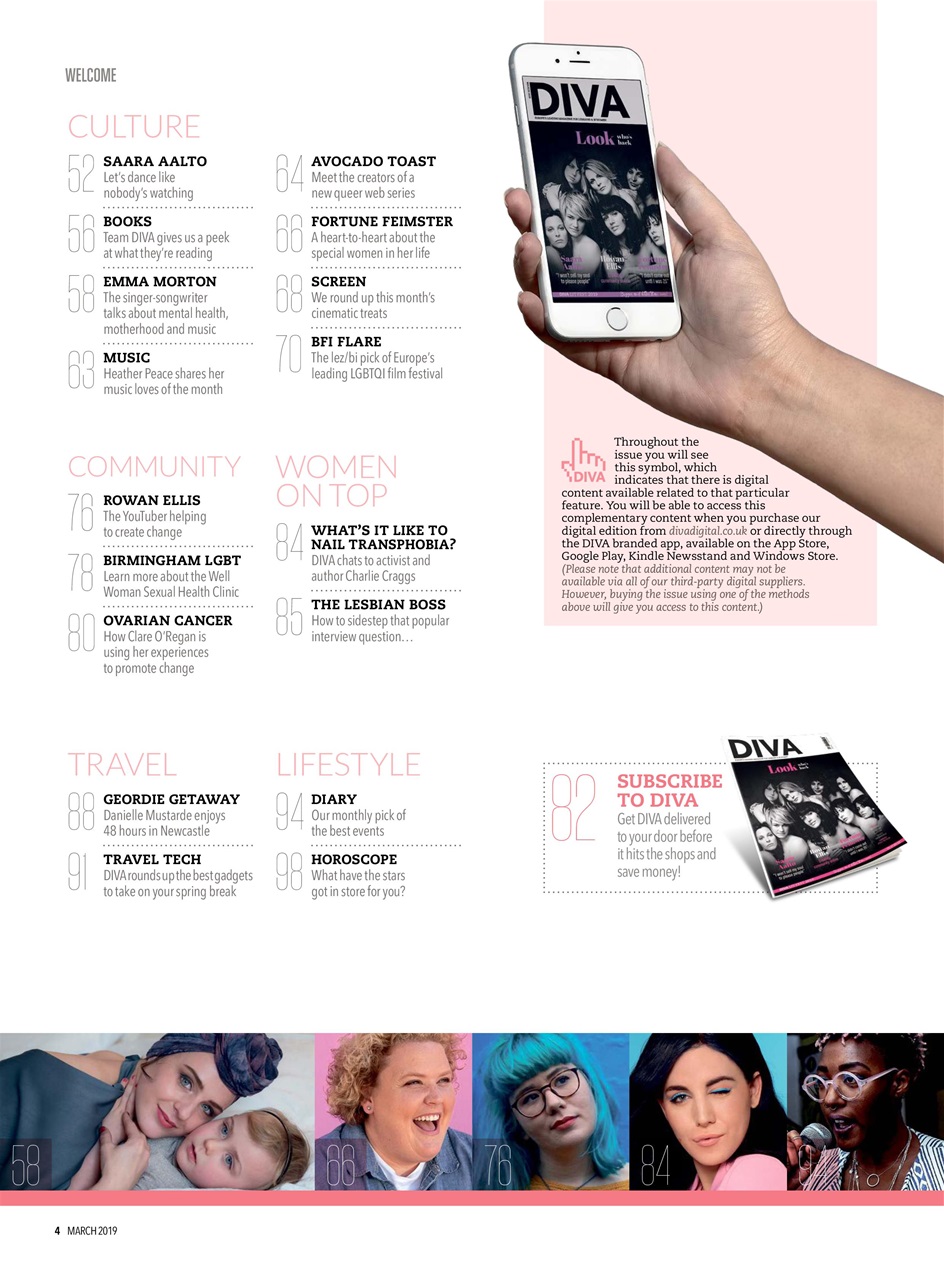 DIVA Magazine Preview Pages