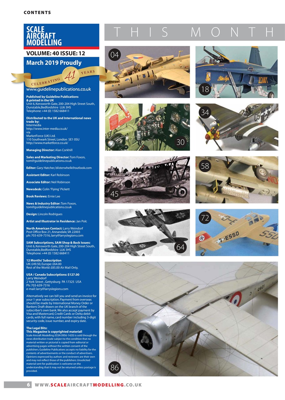 Scale Aircraft Modelling Preview Pages