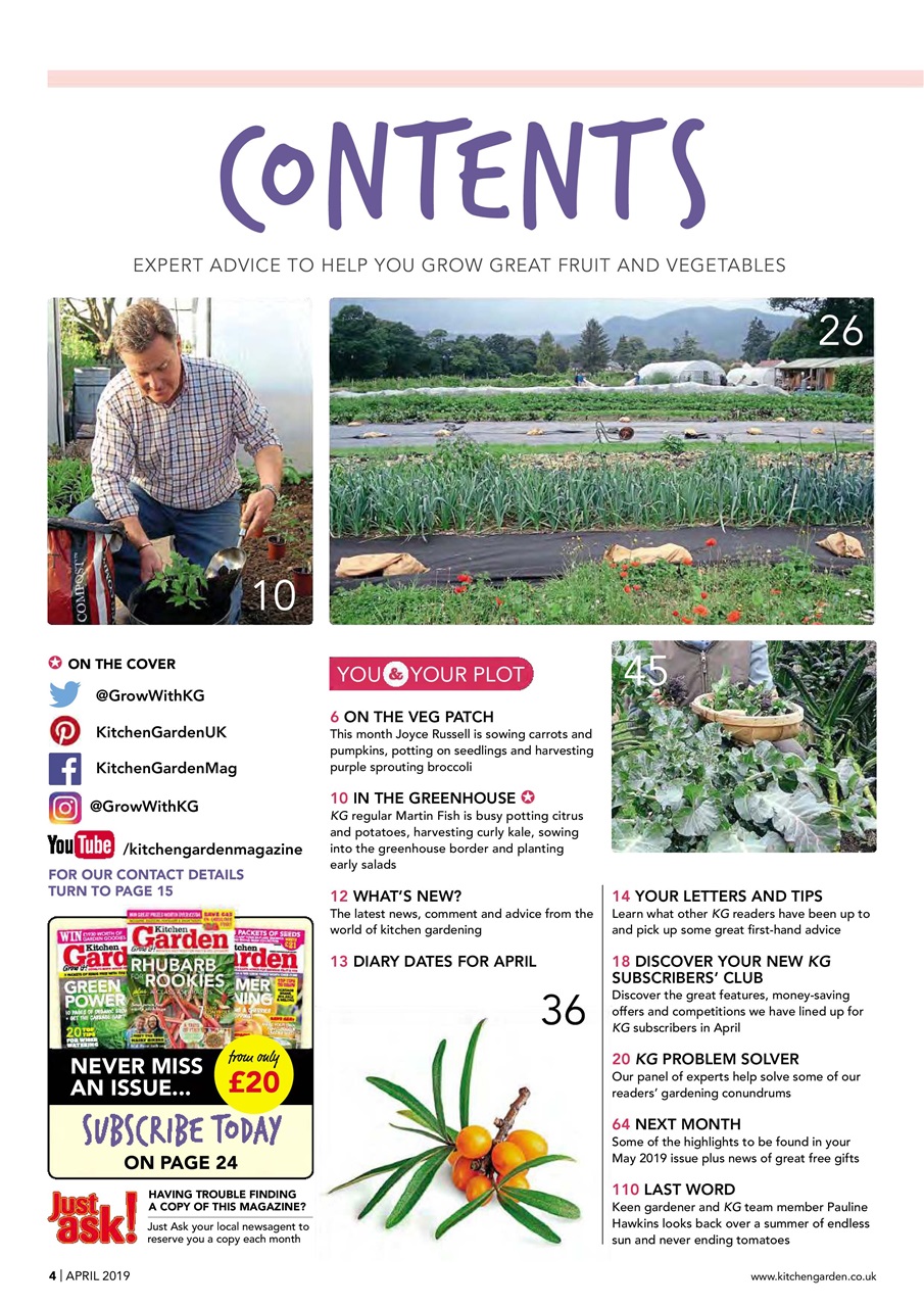 Kitchen Garden Magazine Preview Pages