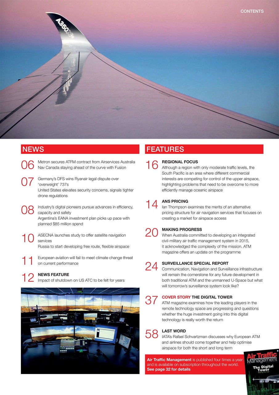 Air Traffic Management Preview Pages