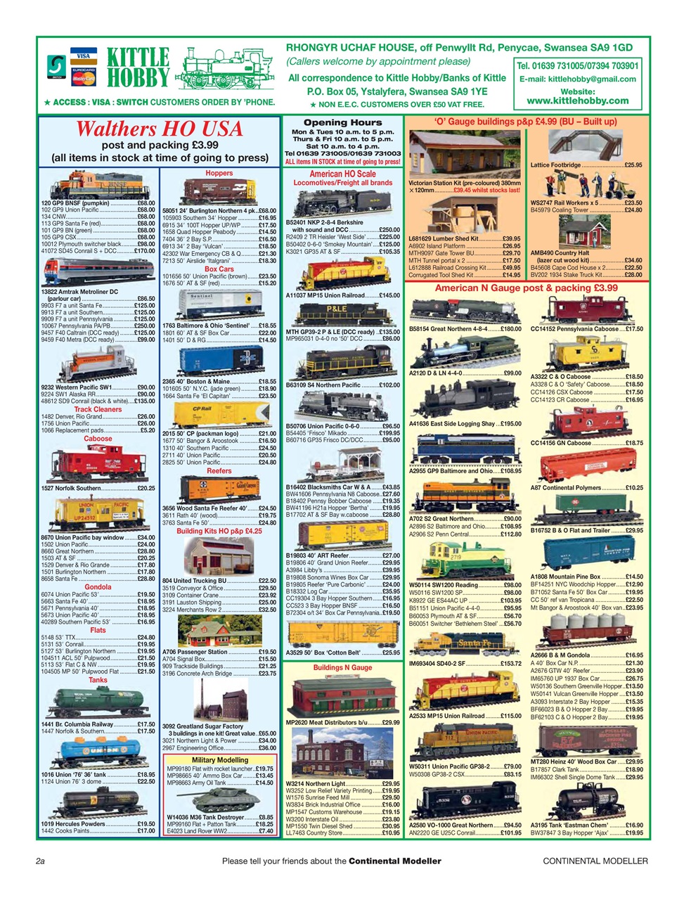 Continental Modeller Preview Pages