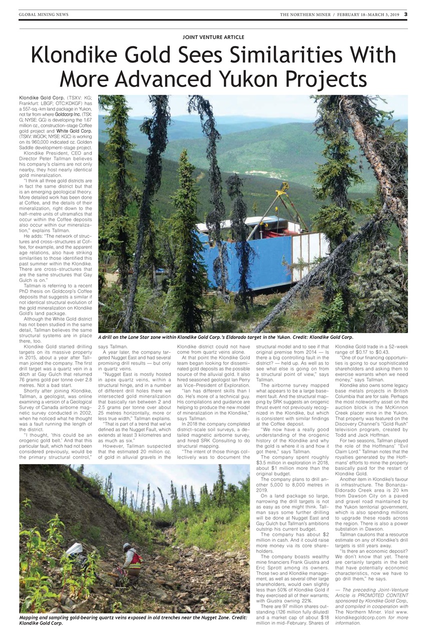 The Northern Miner Preview Pages