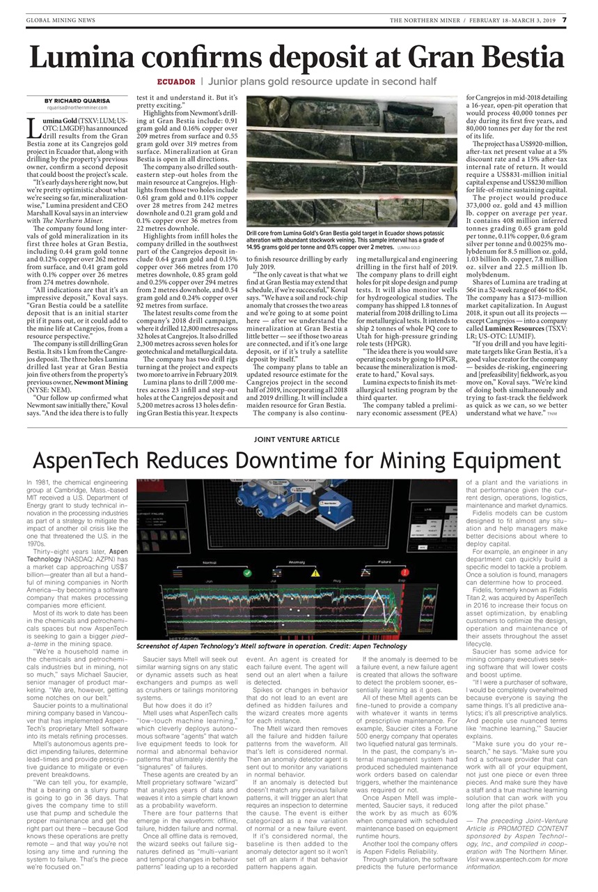 The Northern Miner Preview Pages