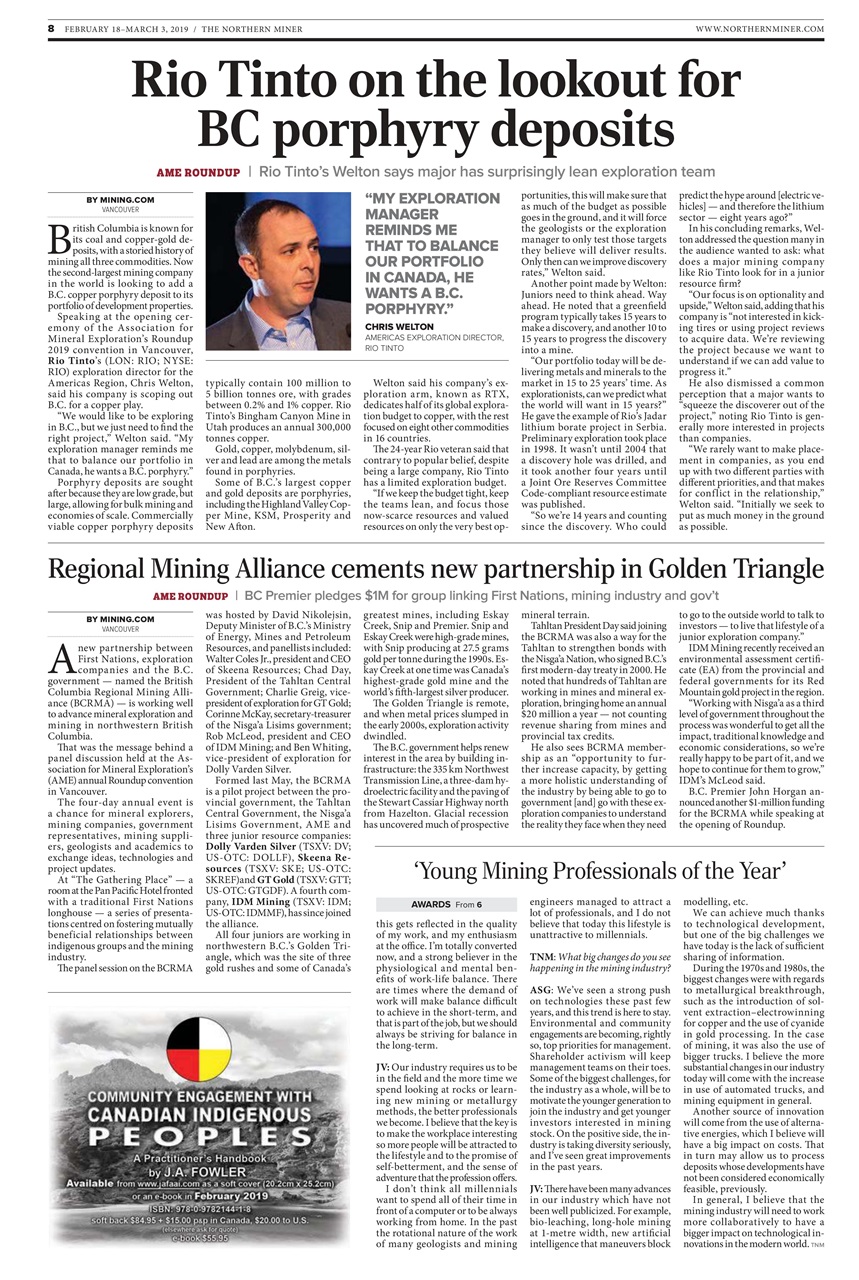 The Northern Miner Preview Pages