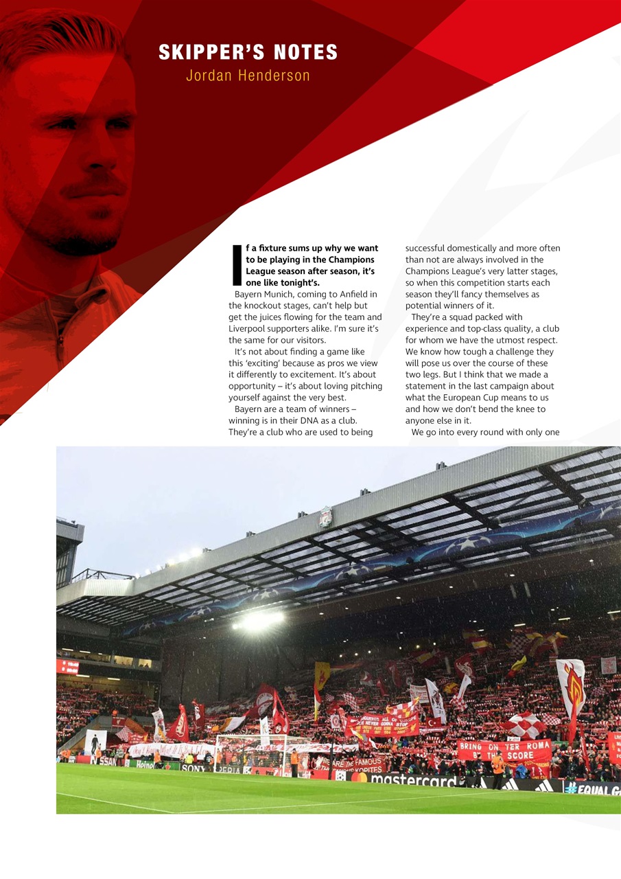 Liverpool FC Programmes Preview Pages
