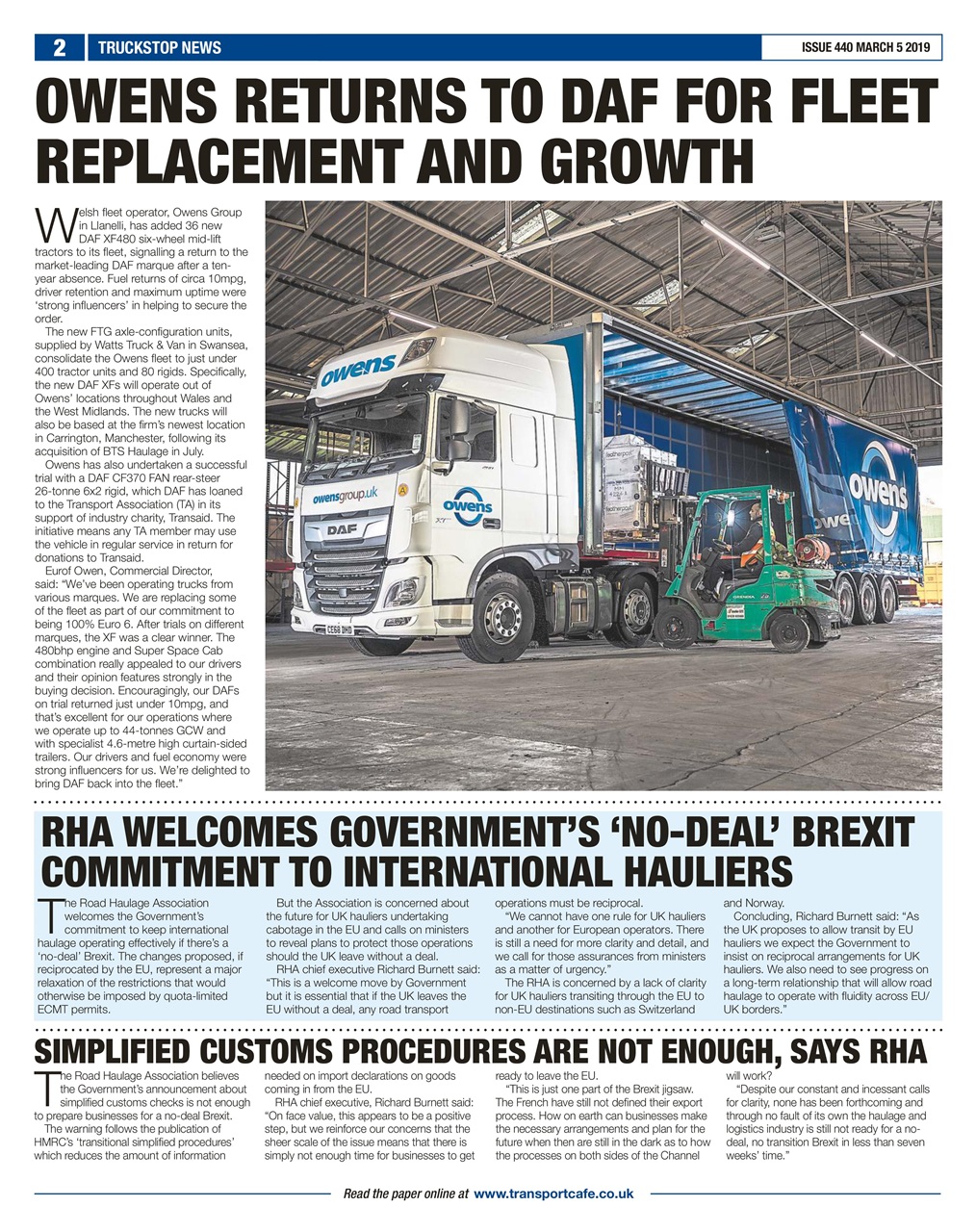 Truckstop News Preview Pages