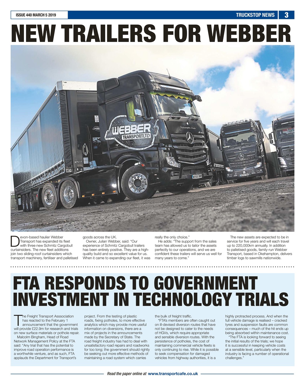 Truckstop News Preview Pages