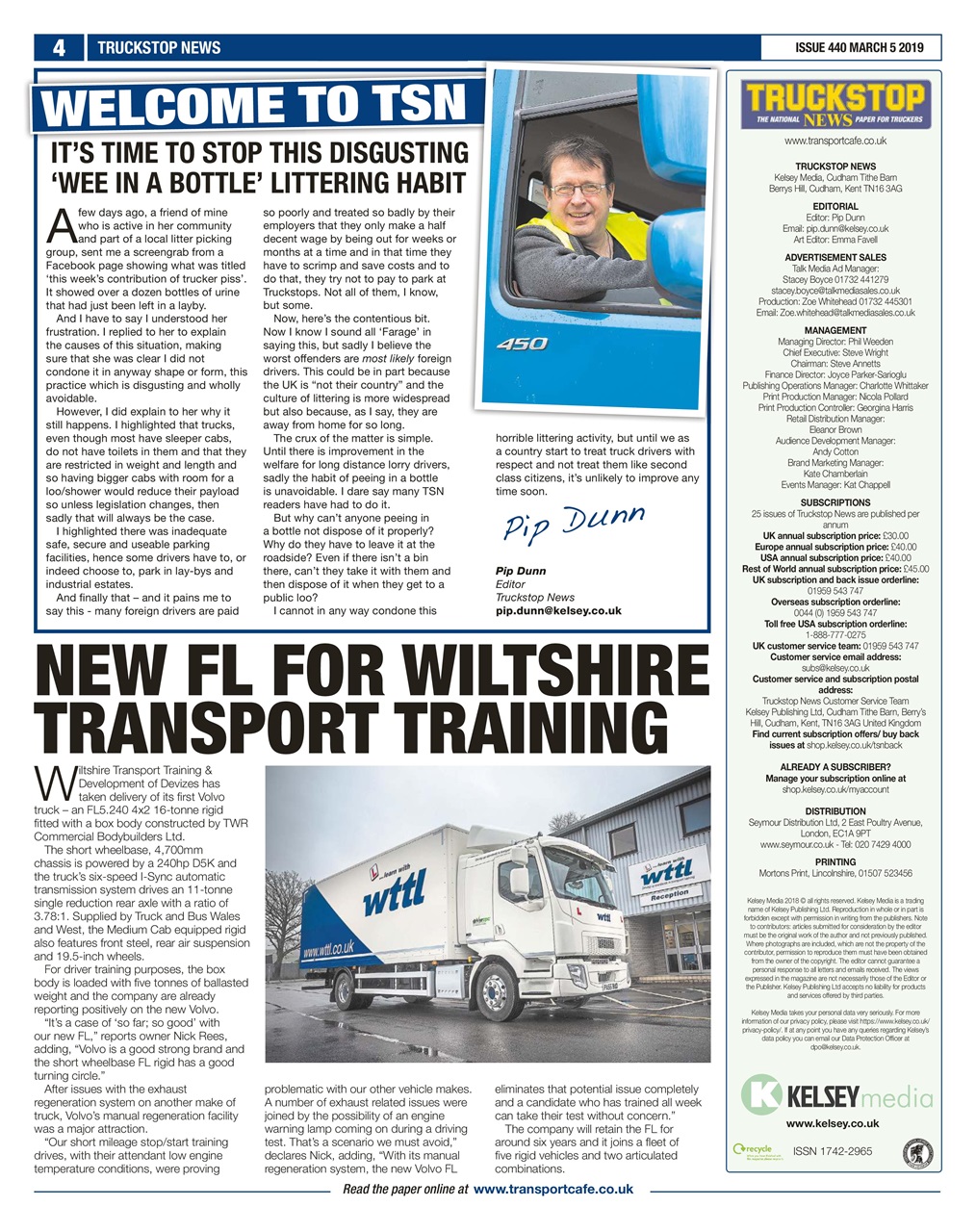 Truckstop News Preview Pages