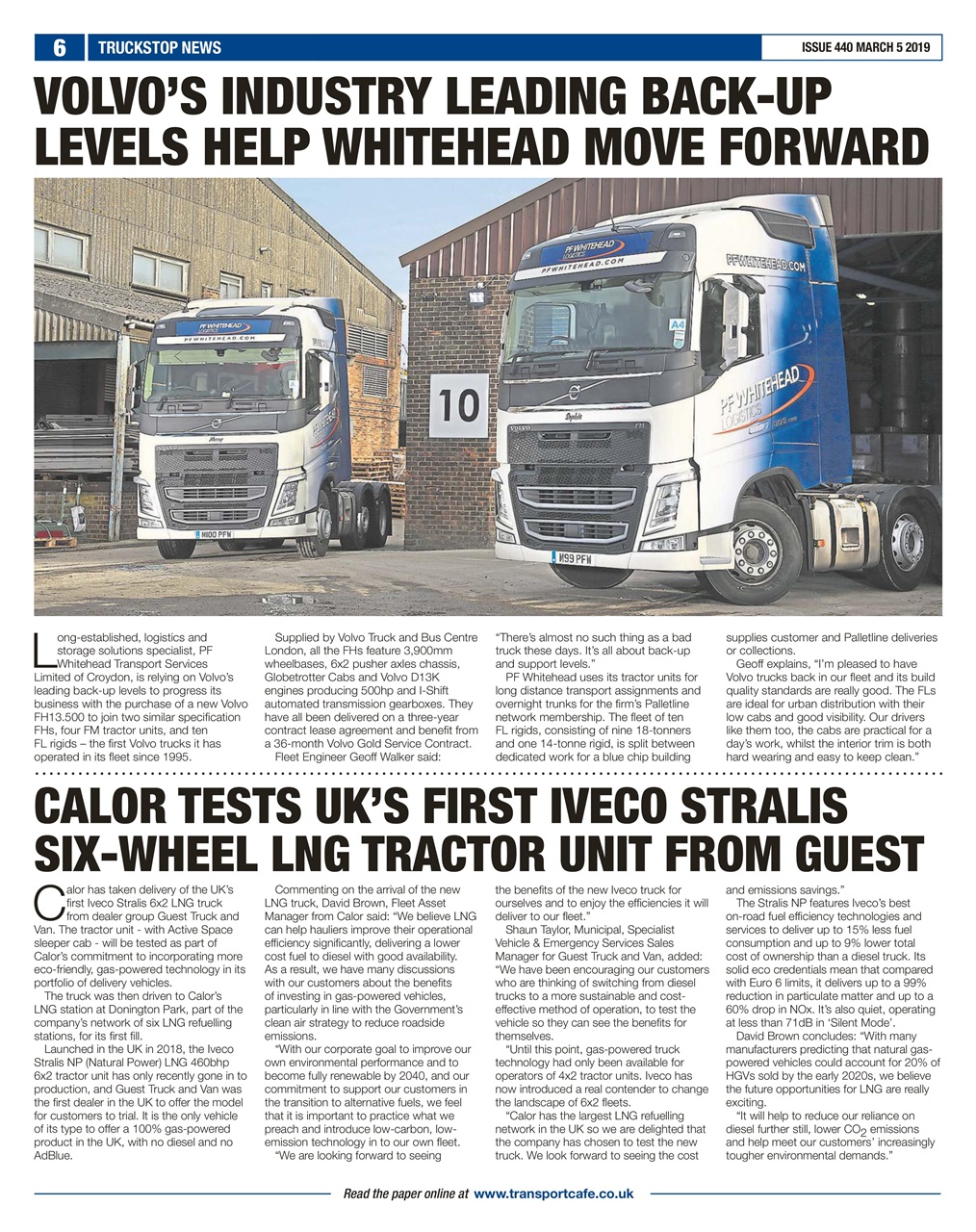 Truckstop News Preview Pages