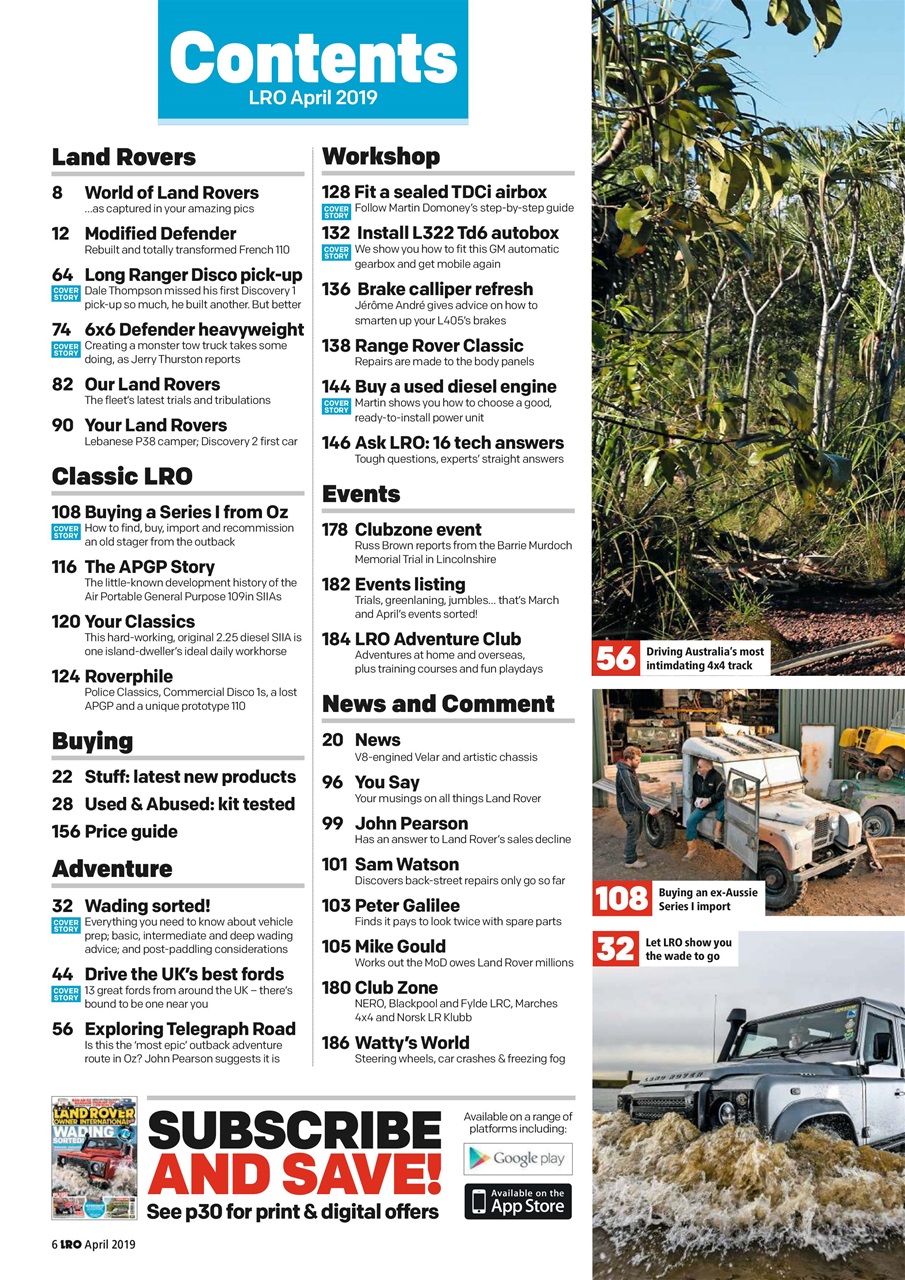 Land Rover Owner Preview Pages