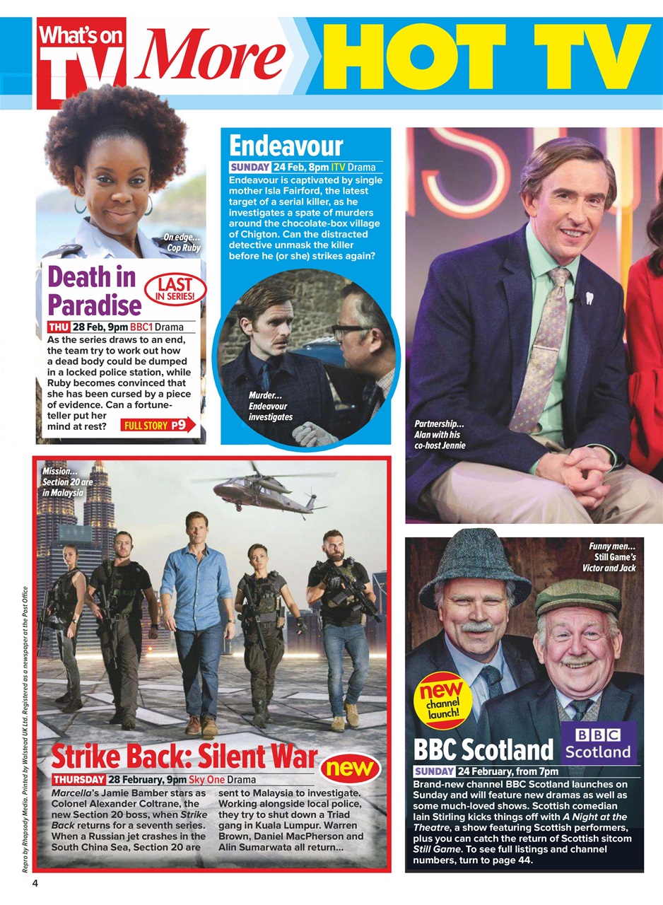 What's on TV Preview Pages