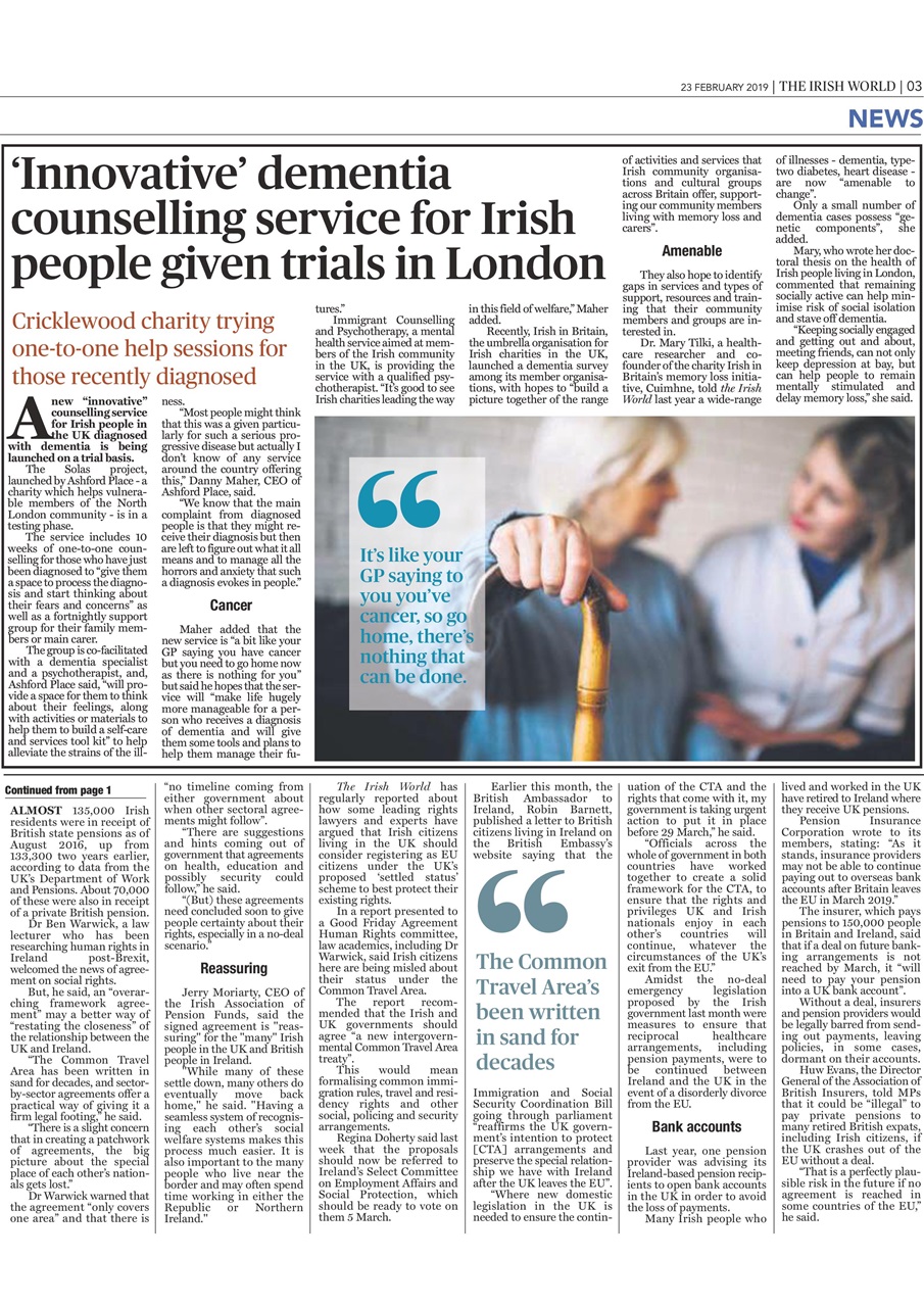 Irish World Preview Pages