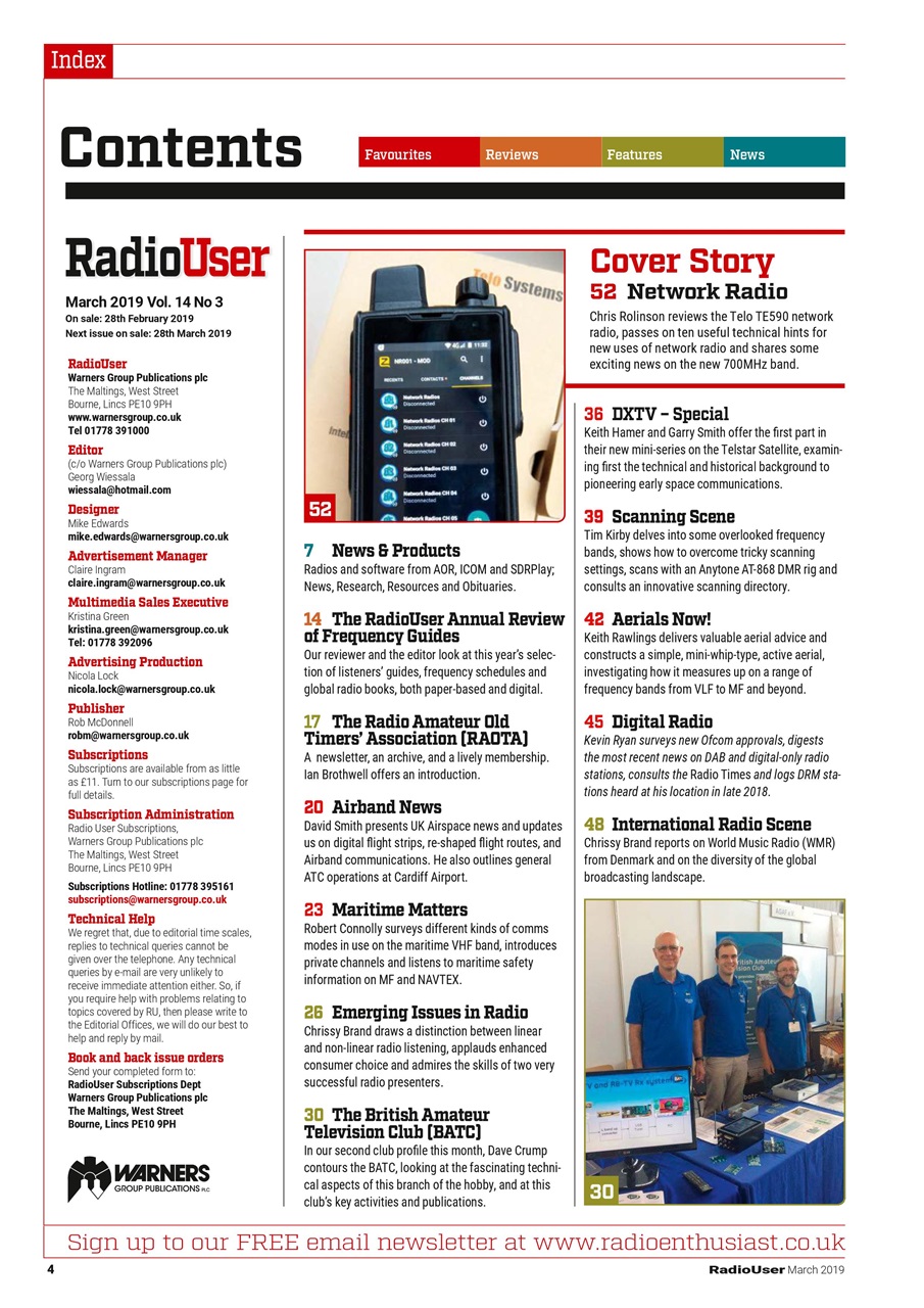 Radio User Preview Pages