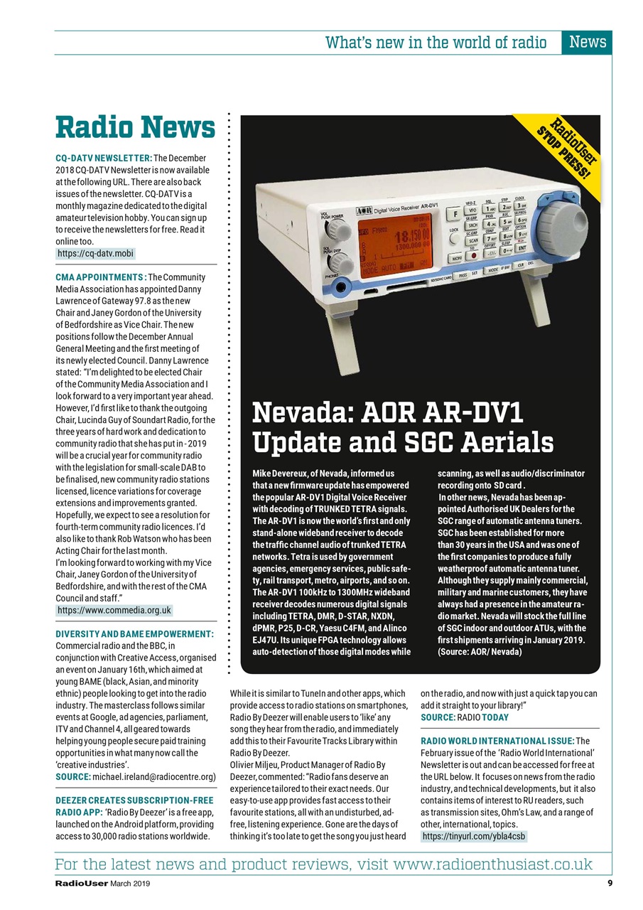 Radio User Preview Pages