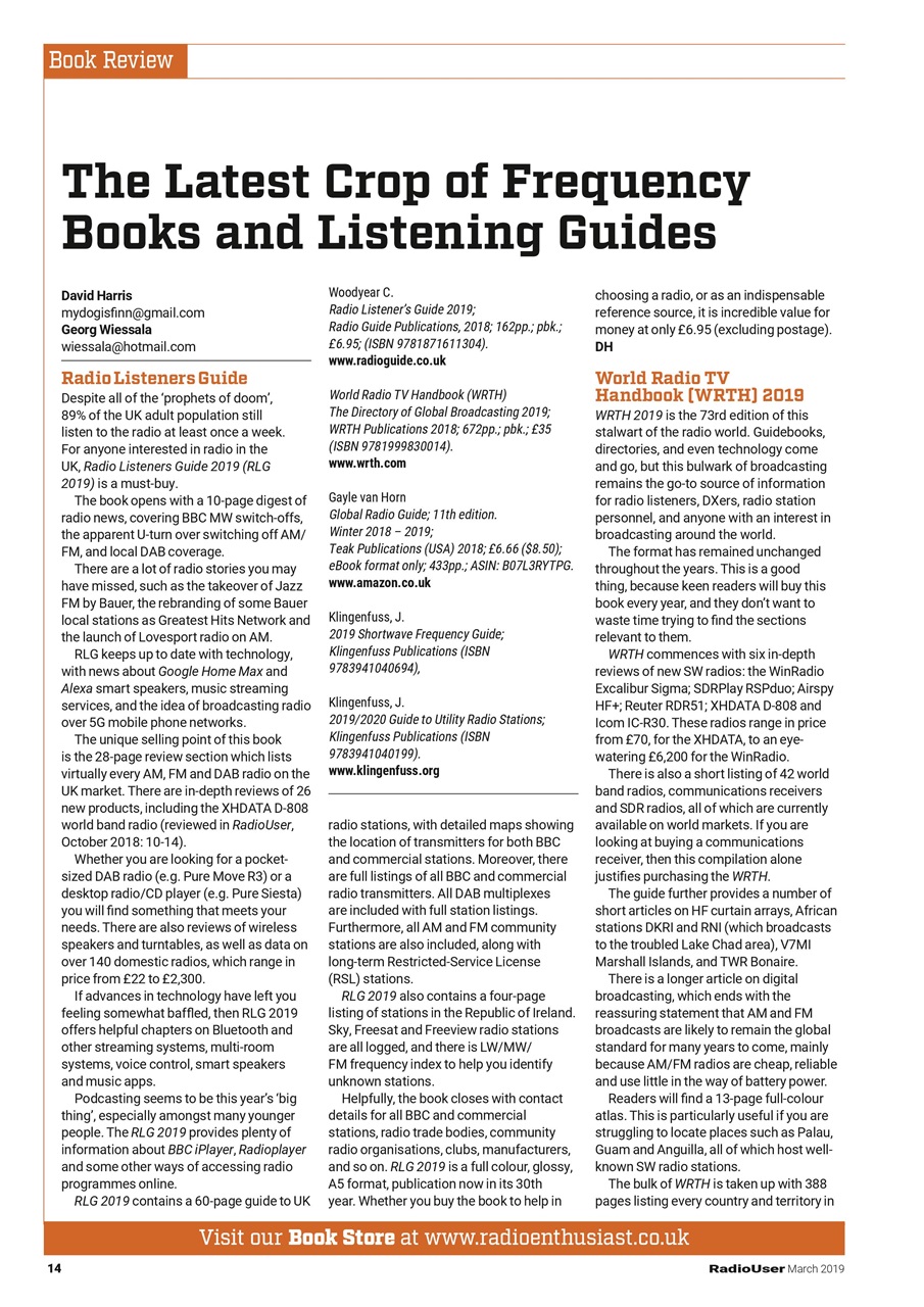 Radio User Preview Pages