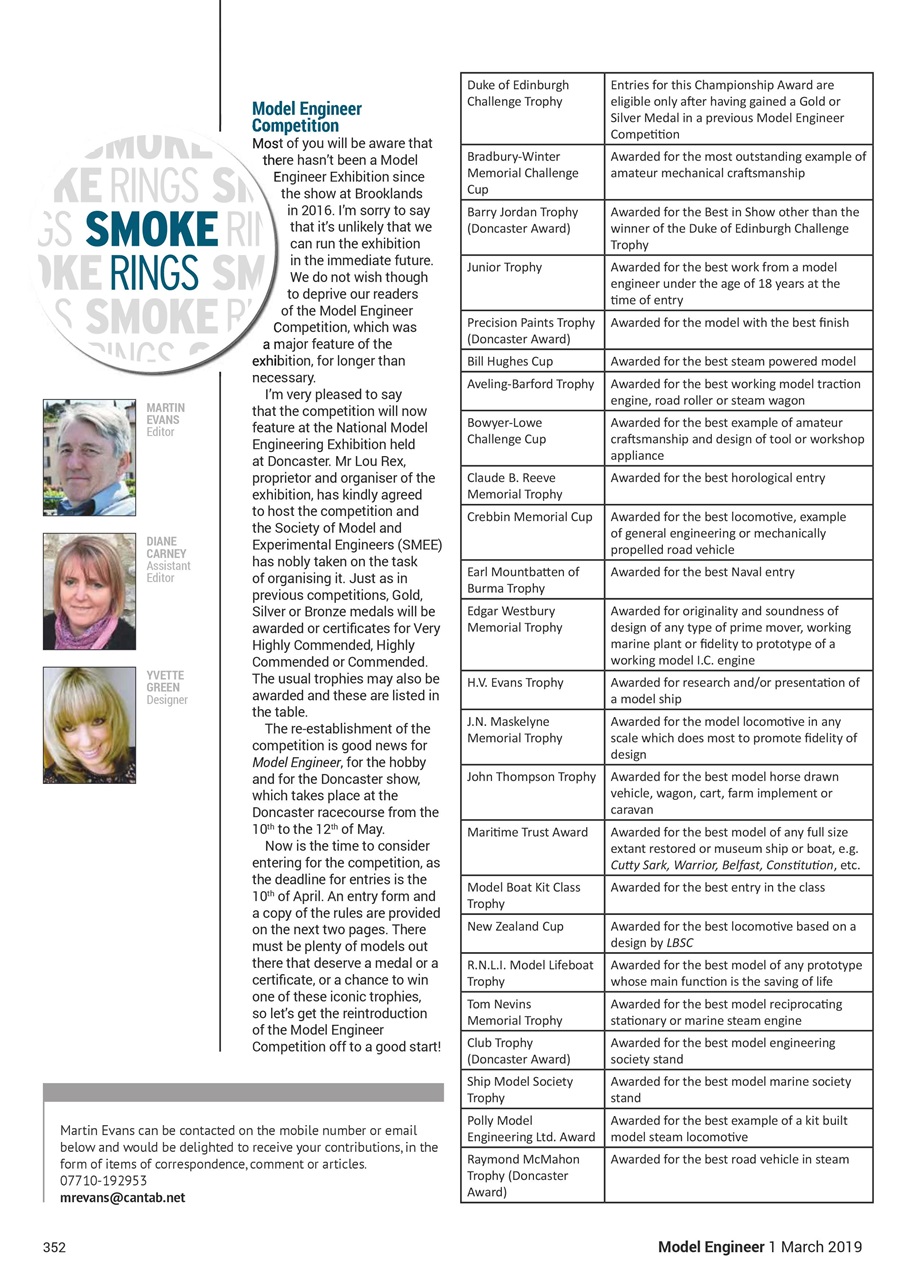 Model Engineer Preview Pages