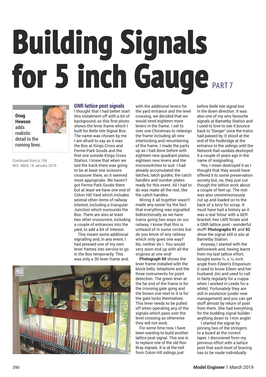 Model Engineer Preview Pages