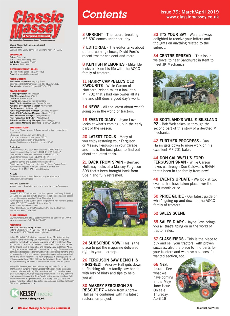 Classic Massey Preview Pages