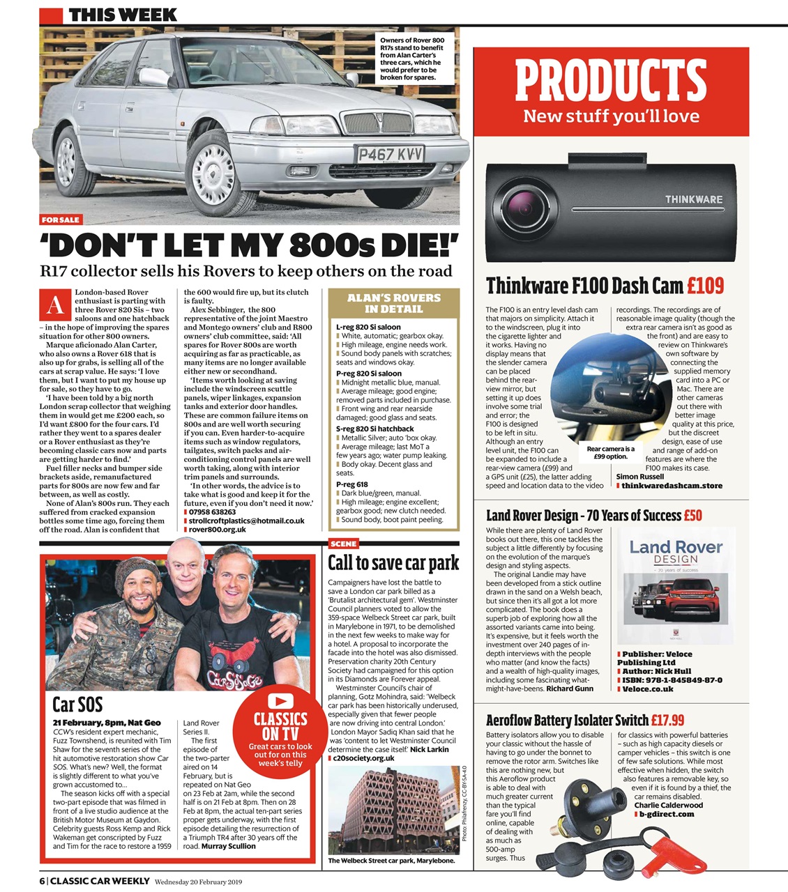 Classic Car Weekly Preview Pages
