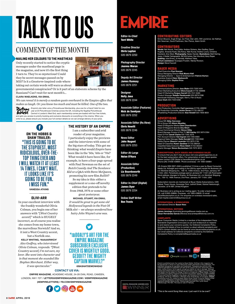 Empire Preview Pages