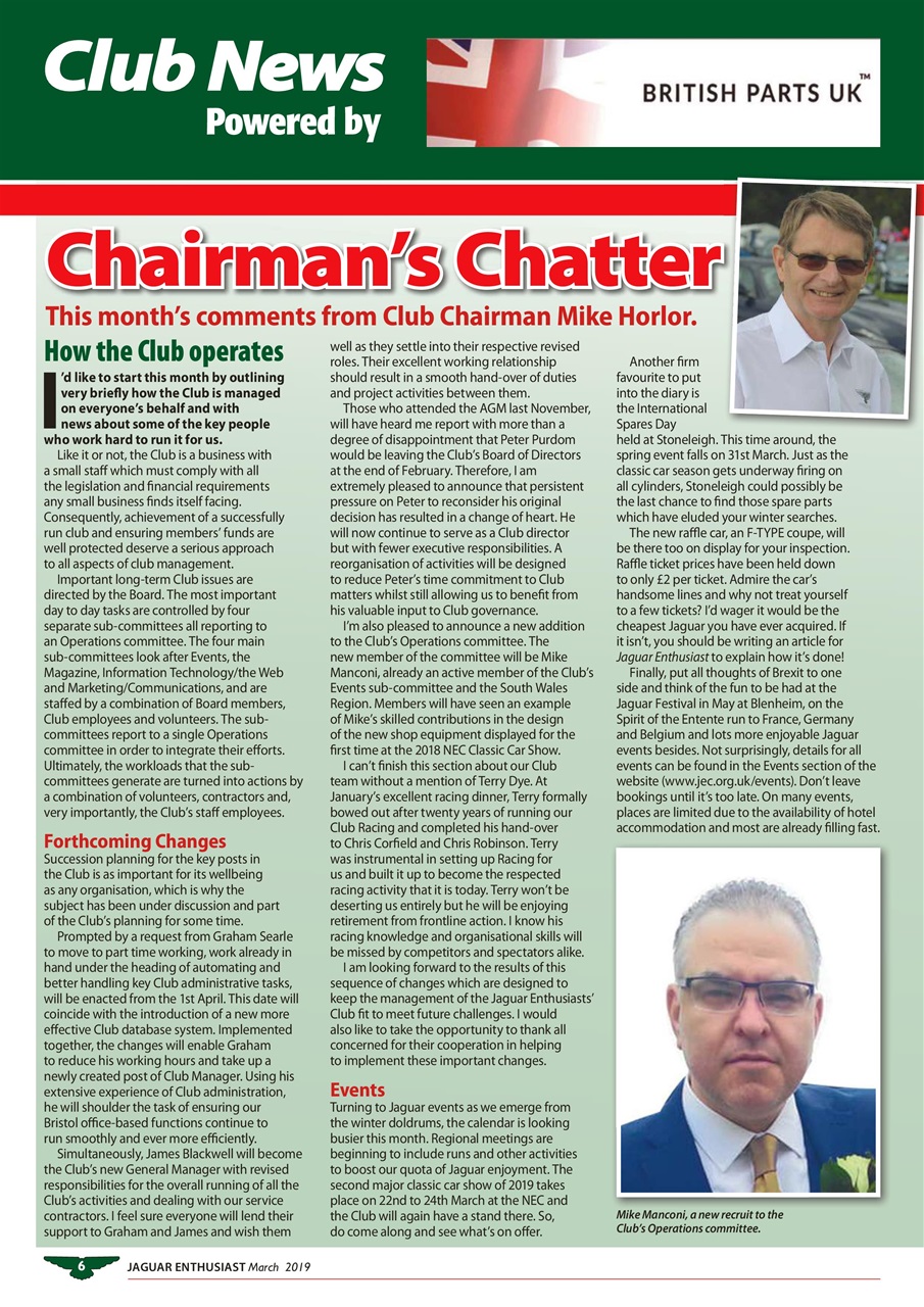 Jaguar Enthusiast Preview Pages