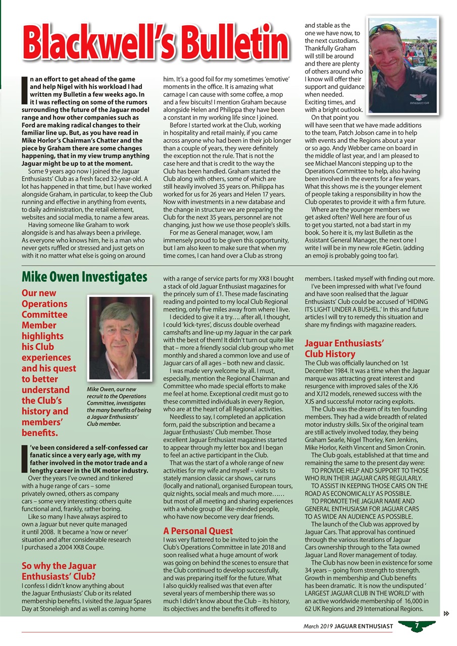 Jaguar Enthusiast Preview Pages