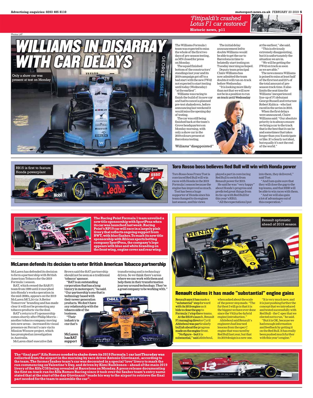 Motorsport News Preview Pages