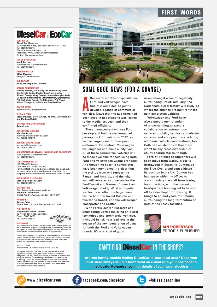 Diesel&EcoCar Magazine Preview Pages