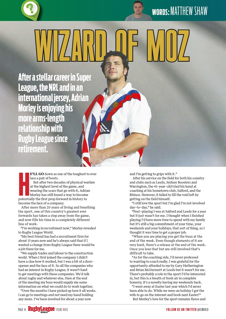 Rugby League World Preview Pages