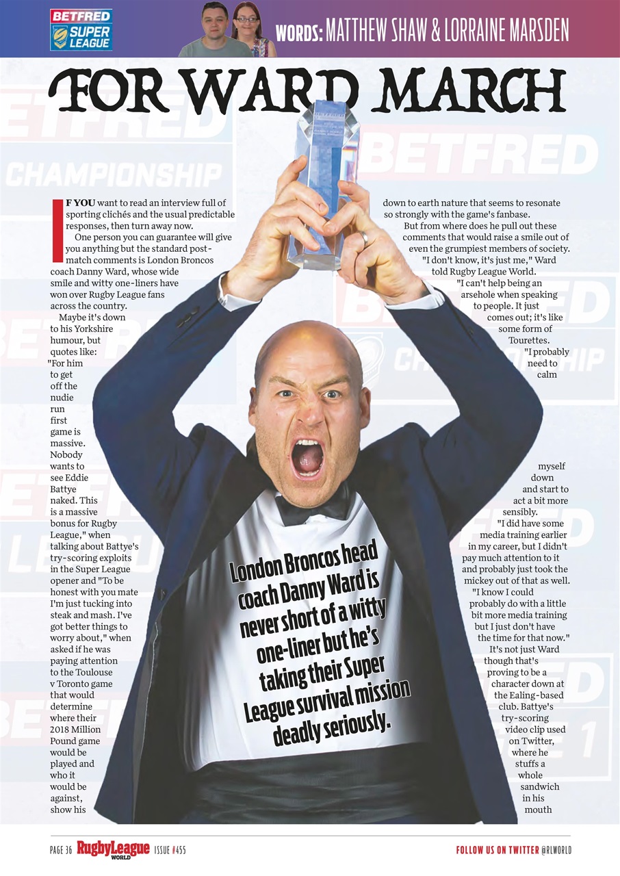 Rugby League World Preview Pages