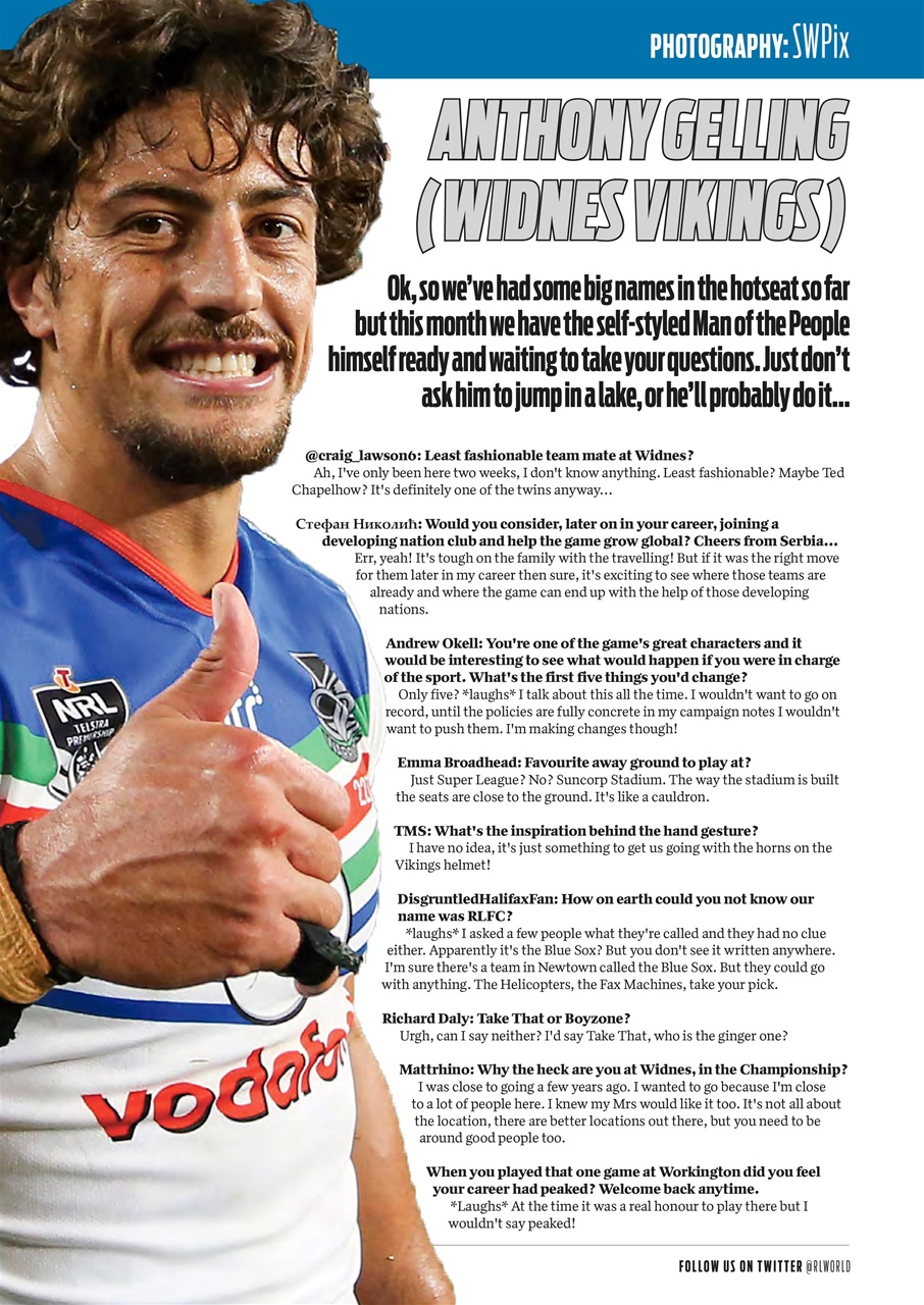 Rugby League World Preview Pages