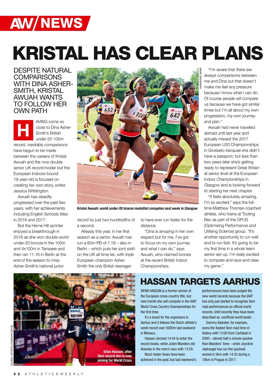 AW – Athletics Weekly Magazine Preview Pages