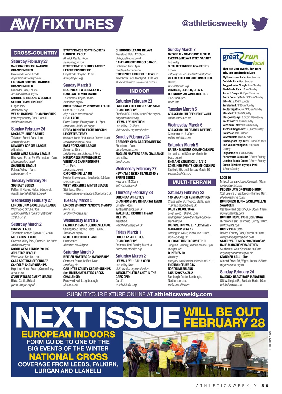 AW – Athletics Weekly Magazine Preview Pages