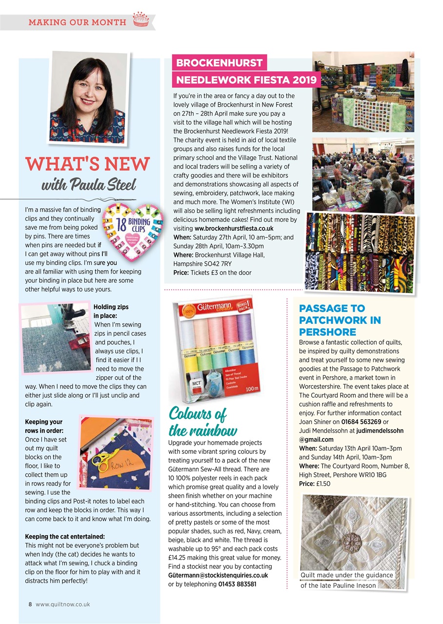 Quilt Now Preview Pages