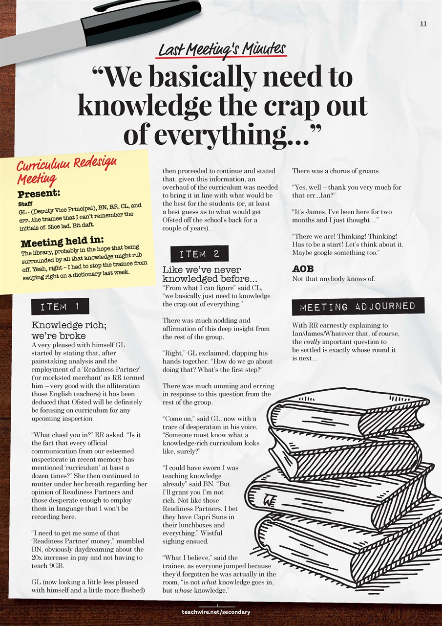 Teach Secondary Preview Pages