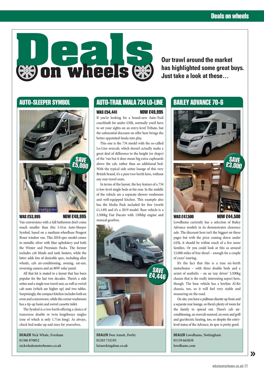 What Motorhome magazine Preview Pages