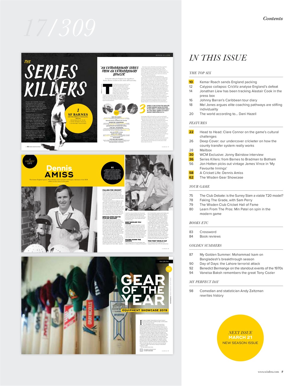 Wisden Cricket Monthly Preview Pages