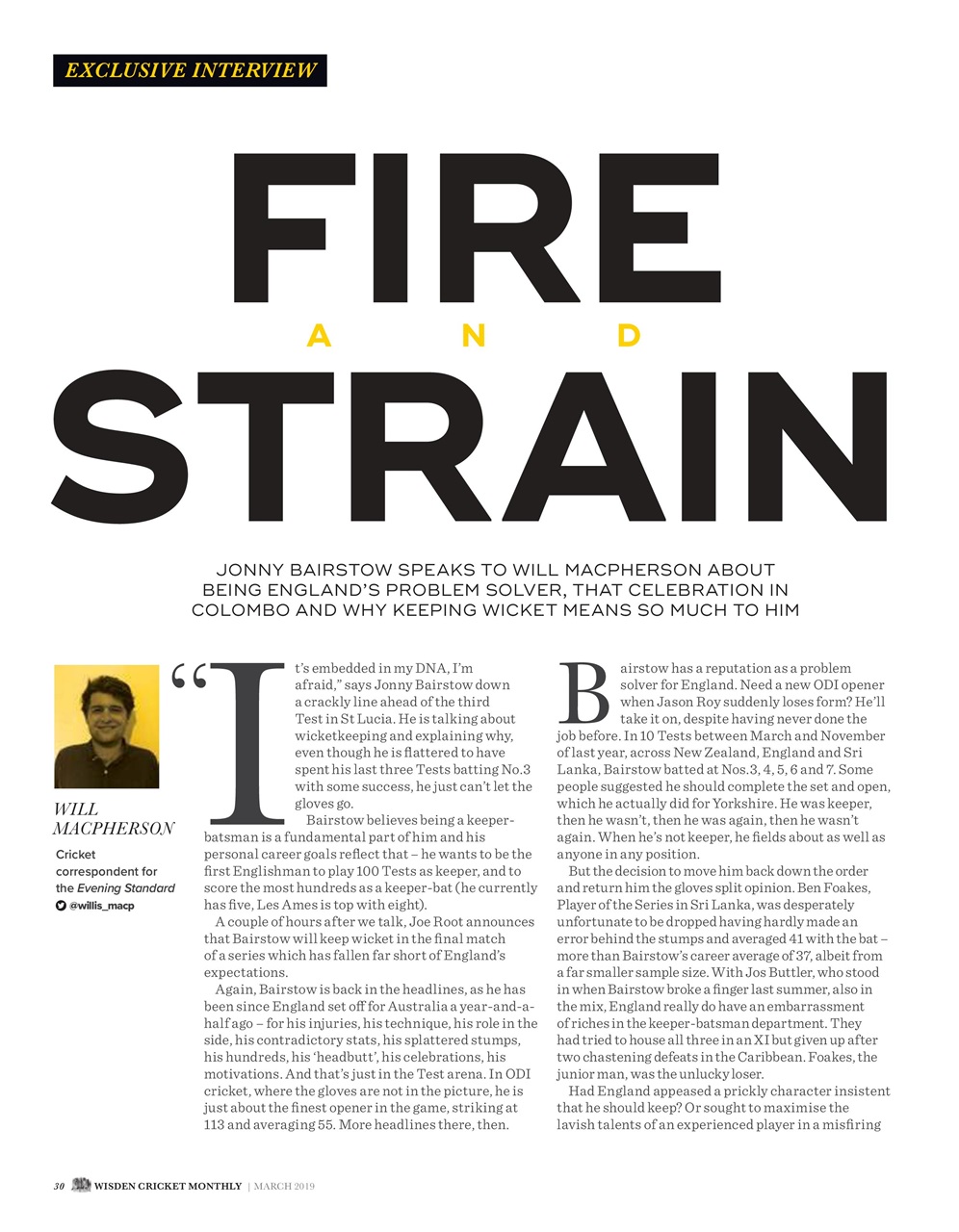 Wisden Cricket Monthly Preview Pages