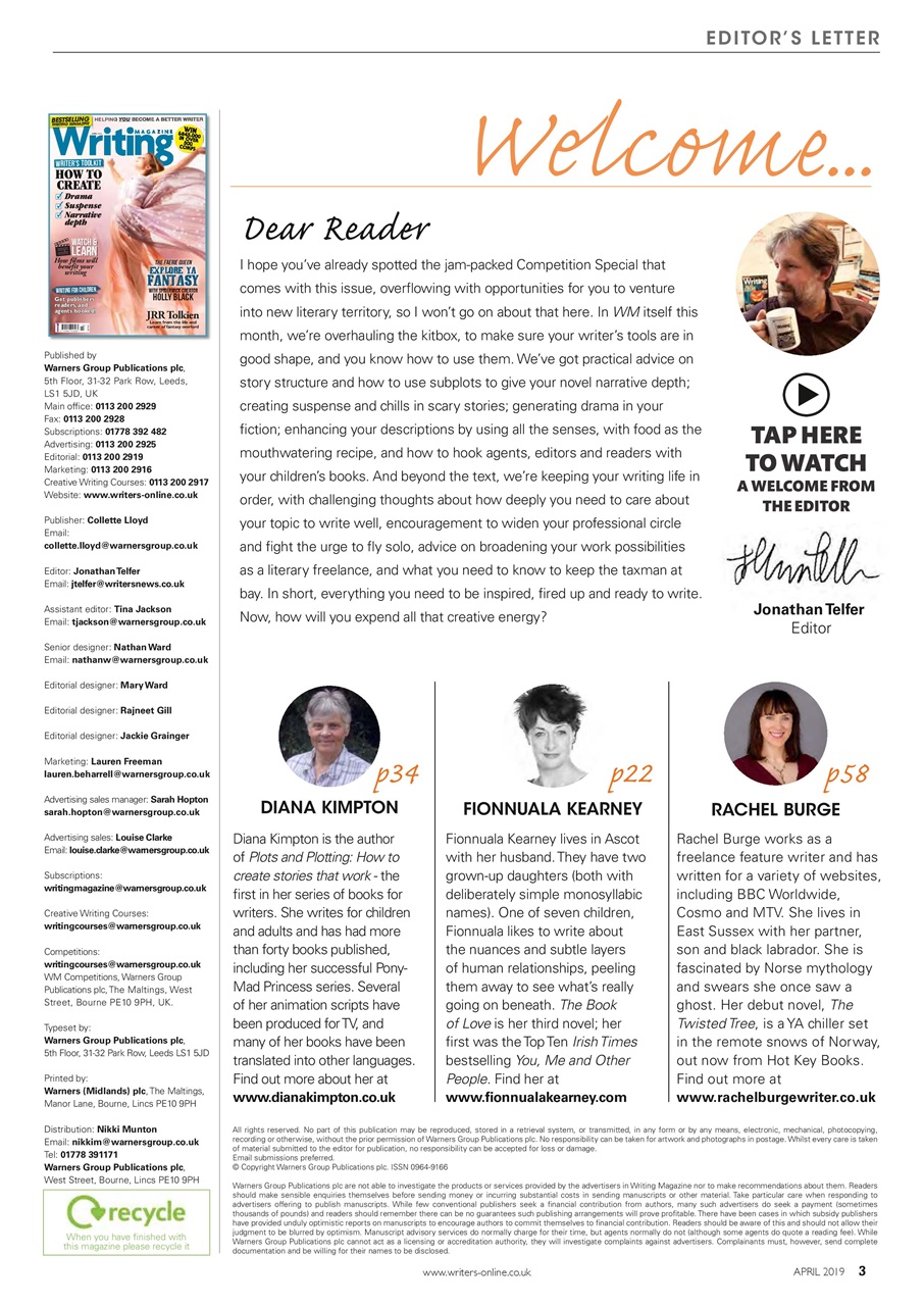 Writing Magazine Preview Pages