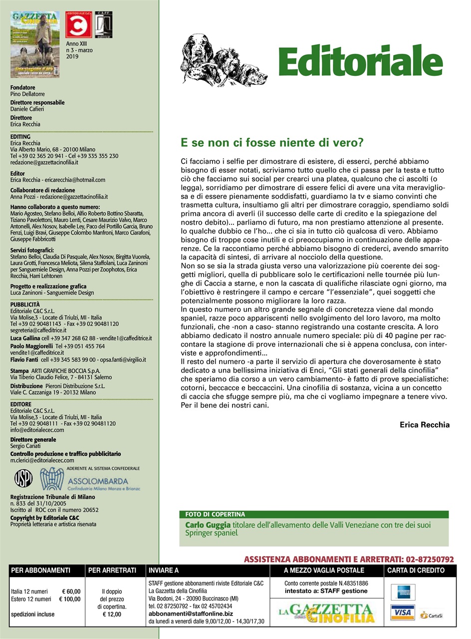 La Gazzetta Della Cinofilia Venatoria Preview Pages