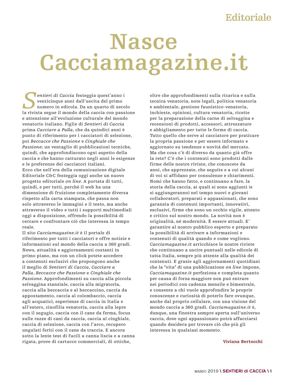 SENTIERI DI CACCIA Preview Pages