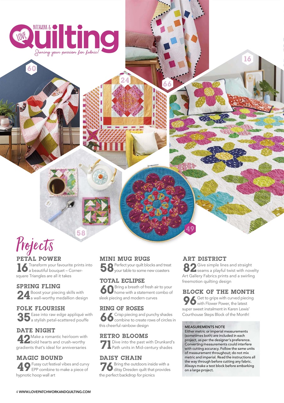 Love Patchwork & Quilting Preview Pages