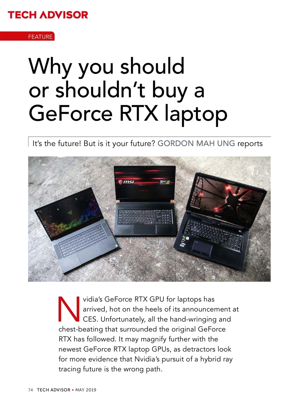 Tech Advisor Preview Pages