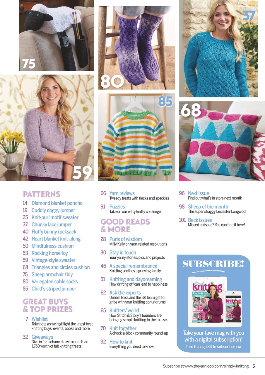 Simply Knitting Preview Pages