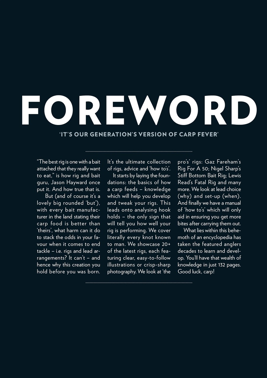 CARPology Magazine Preview Pages