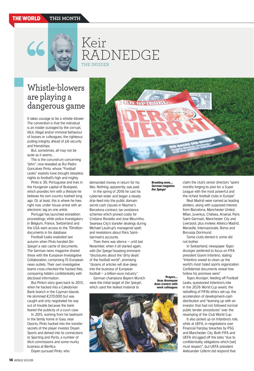 World Soccer Preview Pages