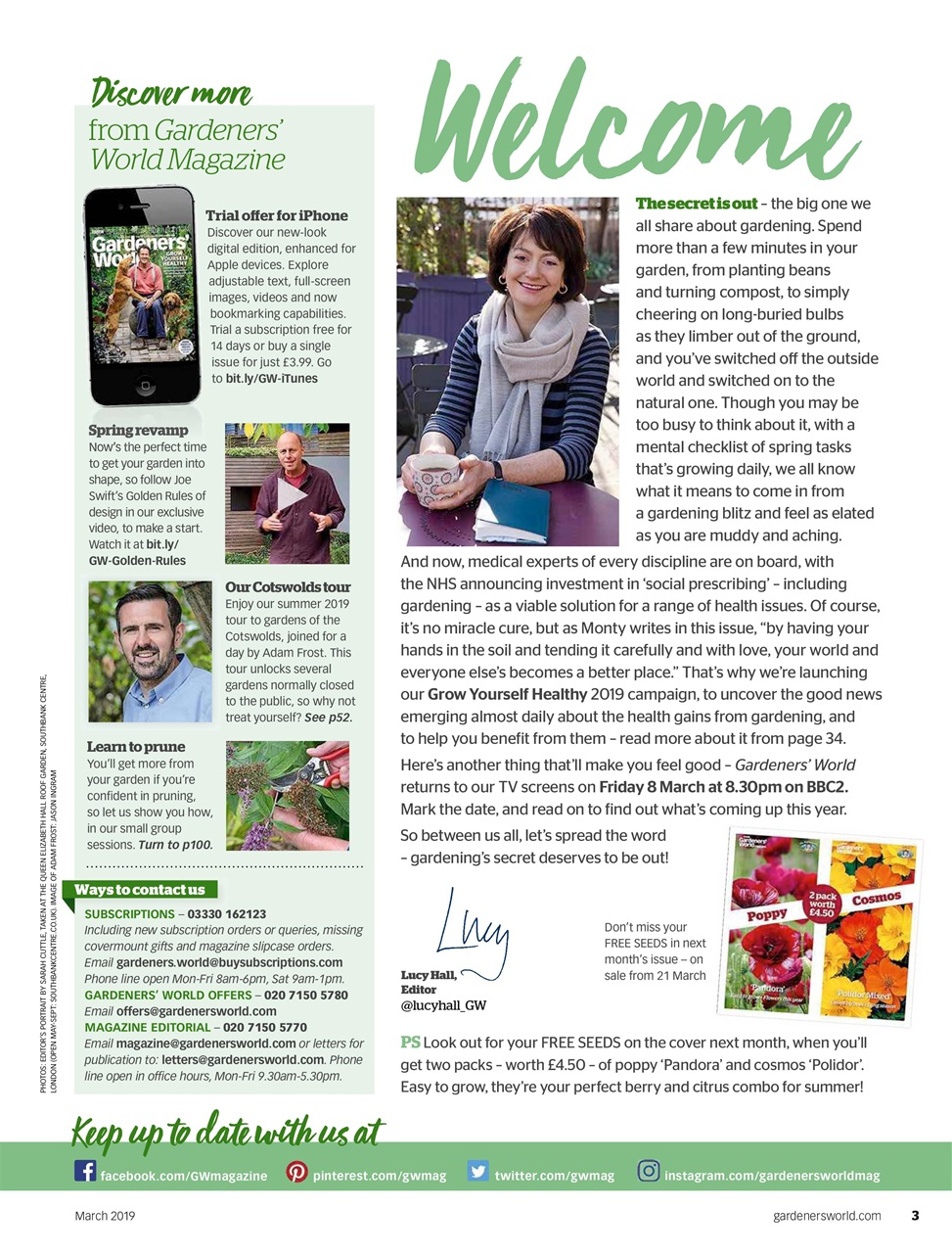 BBC Gardeners’ World Magazine Preview Pages