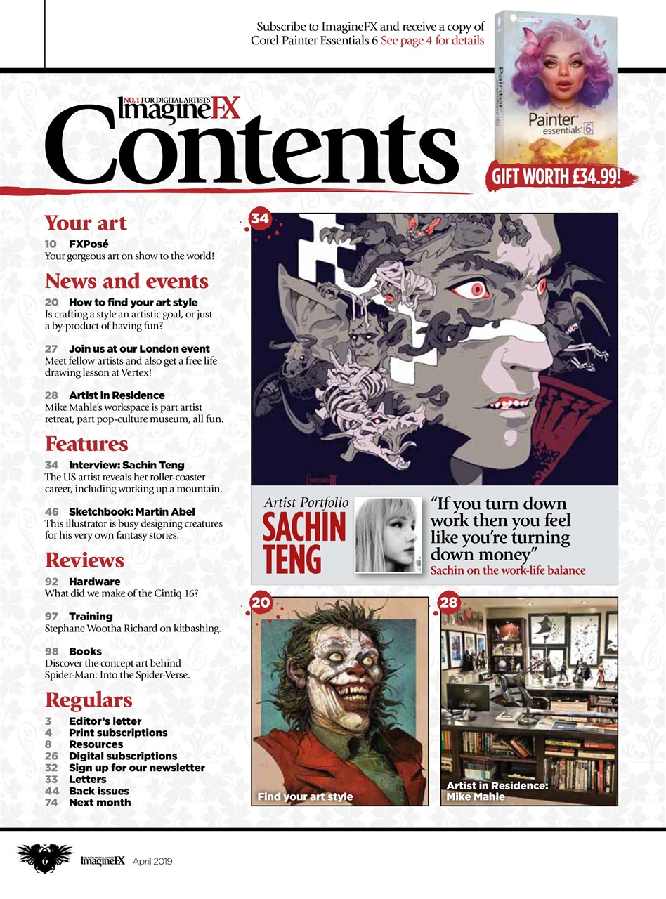 ImagineFX Preview Pages