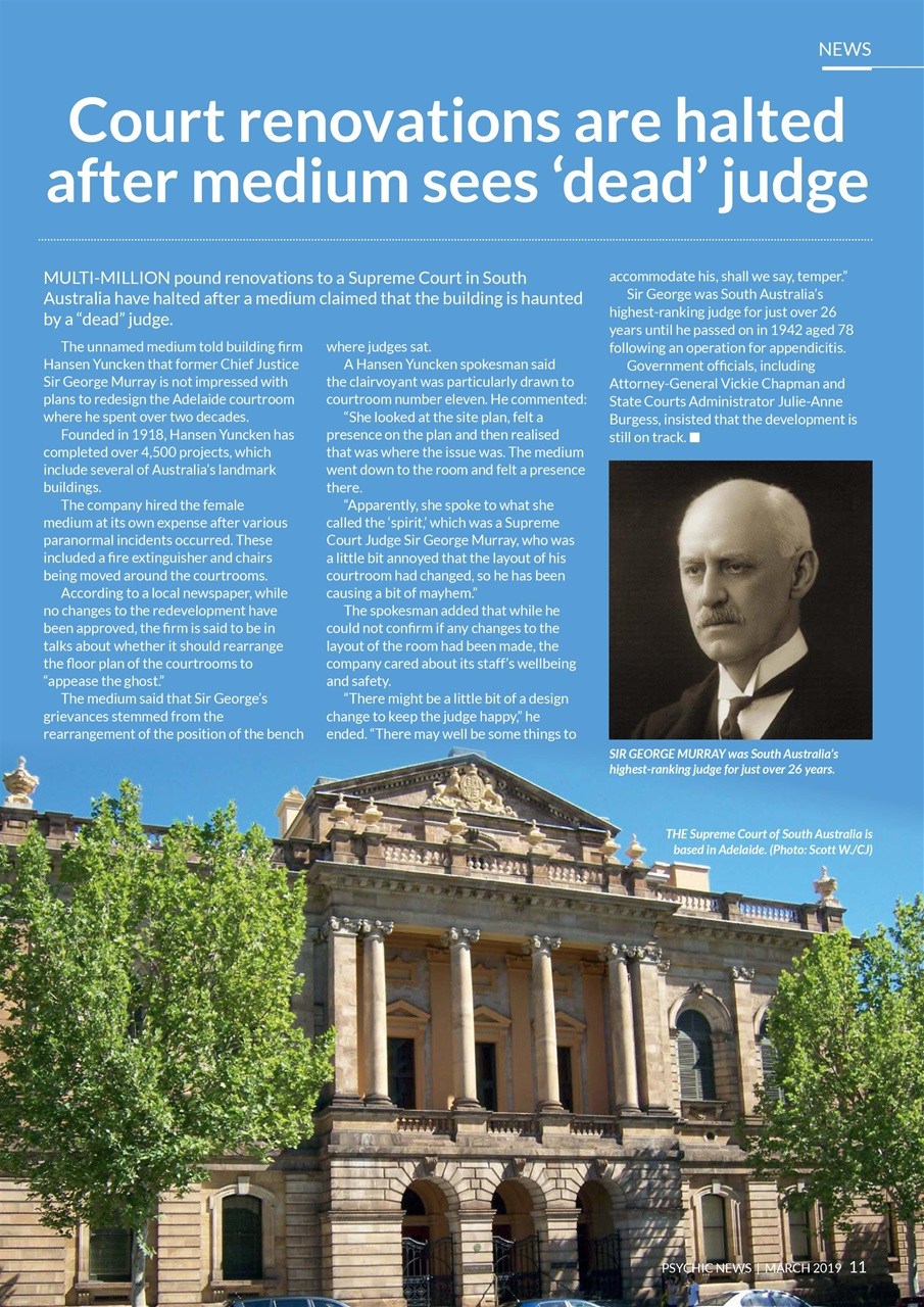 Psychic News Preview Pages