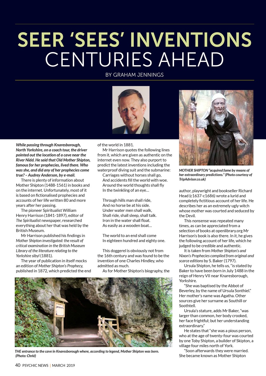 Psychic News Preview Pages